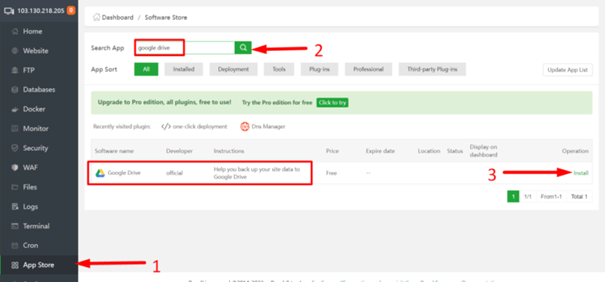 Confirm Google drive 