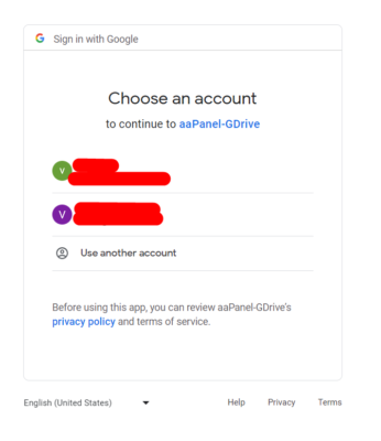 Login google drive