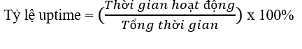 công thức uptime
